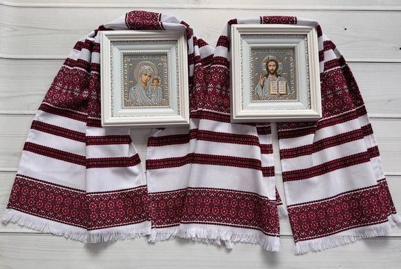Вінчальний набір: рушники 5 шт, серветки 4 шт, ікони пара