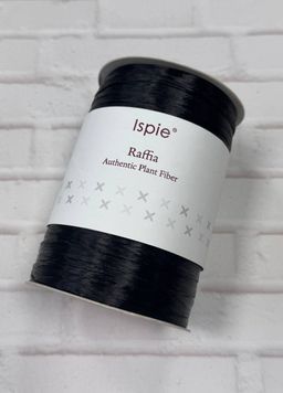 Ispie 126А Black пряжа рафія Іспі чорна