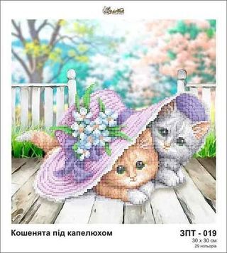 Схема для вишивки Кошеня під капюшоном ЗПТ-019