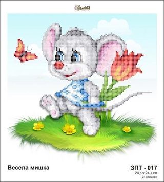Схема для вишивки Весела мишка ЗПТ-017