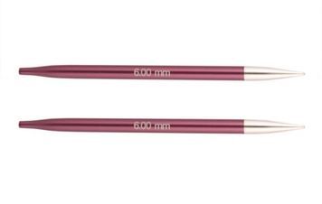 Спиці з'ємні короткі Zing KnitPro, 9,5 см, 6.00 мм, 47527