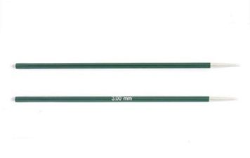 Спиці з'ємні короткі Zing KnitPro, 9,5 см, 3.00 мм, 47528