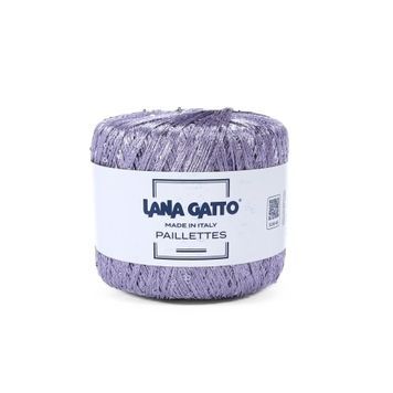 Пряжа Paillettes/Паллетс, лавандовий 30787, Lana Gatto