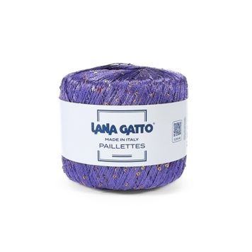 Пряжа Paillettes/Паллетс, фіолетовий 30788, Lana Gatto