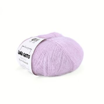 Пряжа Silk Mohair/Сілк Мохер, світло-лавандовий 7258, Lana Gatto