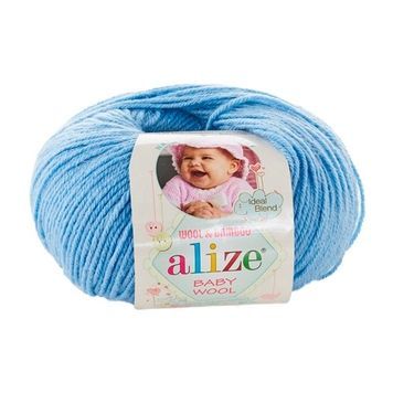 baby wool 40 голубой