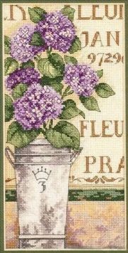 65092 Набір для вишивання хрестом DIMENSIONS Hydrangea Floral "Гортензія"