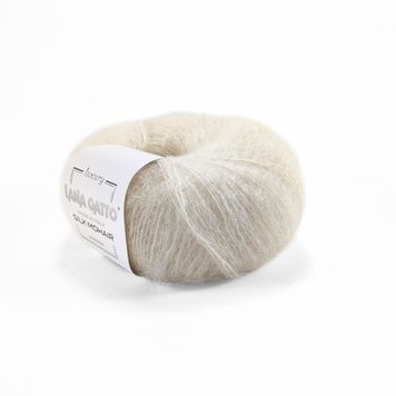 Пряжа Silk Mohair/Сілк Мохер, молочний 6028, Lana Gatto