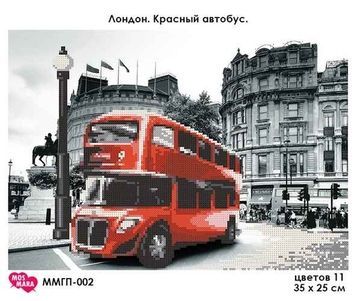 Схема для вишивки Лондон. Червоний автобус. ММГП-002