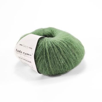 Пряжа Silk Mohair/Сілк Мохер, бірюзово-зелений 9379, Lana Gatto