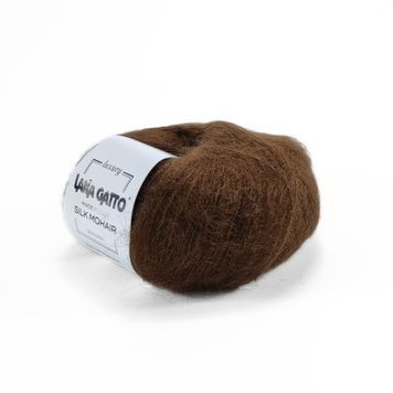 Пряжа Silk Mohair/Сілк Мохер, коричневий 30482, Lana Gatto