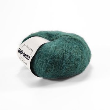 Пряжа Silk Mohair/Сілк Мохер, зелений 30486, Lana Gatto
