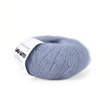 Пряжа Silk Mohair/Сілк Мохер, джинс 6034, Lana Gatto